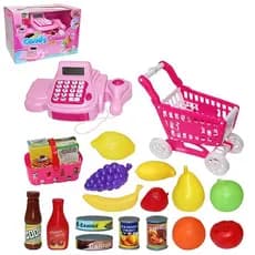 Caixa Registradora Infantil Brinquedo Mercado com Luz e Som Com 15 e 30  Acessórios