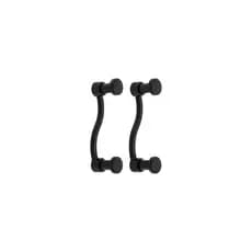 Kit 2 Suportes Cabides 2 Furos De Parede Organizador Toalha Bolsa