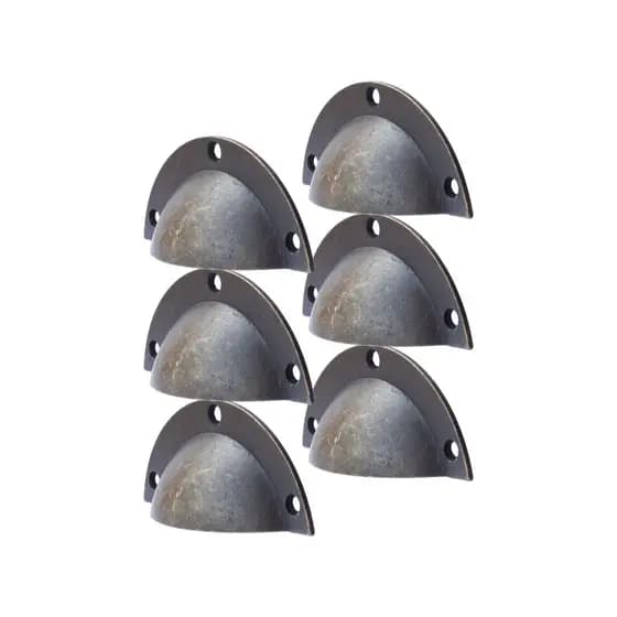 Kit Com 6 Puxadores Vintage Parma Quarto Colonial Gaveta Sapateira