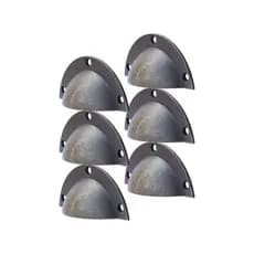 Kit Com 6 Puxadores Vintage Parma Quarto Colonial Gaveta Sapateira