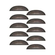 Kit 10 Puxadores Concha Gaveta Armário Móveis Colonial Rústico