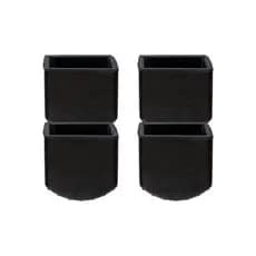 4 Pçs Sapatas Pé Para Escada Mor Borracha 20x30mm Evita Queda