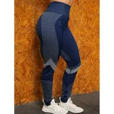 Calça Legging Esportiva Academia Yoga Trendy  Amassada Levanta Bumbum Sem Costura Cintura Alta YI-002
