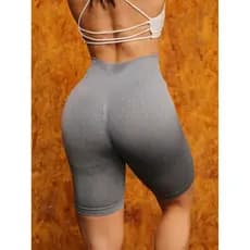 Short Legging Esportiva Academia Yoga Levanta Bumbum Sem Costura Cintura Alta YI-011