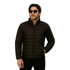 Jaqueta Masculina Puffer Blusa de Frio Casaco de inverno Gominho Acolchoada