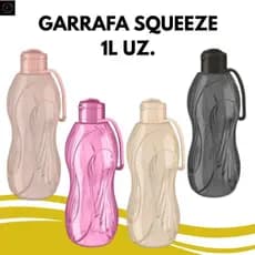 Garrafa De Água Squeeze Alça 500ML e de 1L Translúcido UZ7118 - Cores