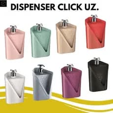 Dispenser Suporte Organizador De Pia 500ml Porta Detergente Esponja Bucha Click Bancada UZ435 Cores
