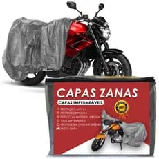 Capa de Moto ZANA Impermeável Proteção Contra Chuva, Sol, Poeira e Intempéries