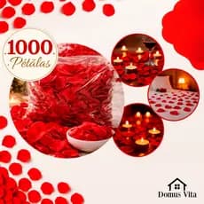 1000 Pétalas De Rosas Artificiais Vermelha Casamento Noivas Decoração 2000 - 10.000 Domus Vita