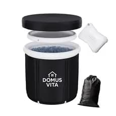 Banheira De Gelo 420 L Imersão Piscina Profissional Com Acessórios Crioterapia Recovery Muscular