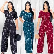 Macacão Feminino Longo Pantalona Elegante Festa Social Tamanhos 38 ao 46