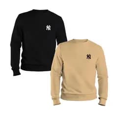Kit 02 Blusa Moletom Masculina Careca Moletom Sem Capuz Flanelado