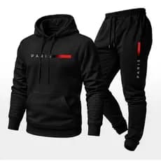 Conjunto Moletom Masculino Canguru Cal莽a Moletom Masculina Casaco Algod茫o