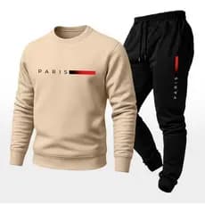 Conjunto Moletom Careca Masculino Estiloso + Calça Moletom Flanelada Casaco Unissex