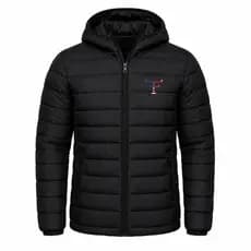 Bobojaco Country Masculino Jaqueta Puffer Masculina Corta Vento Com Capuz