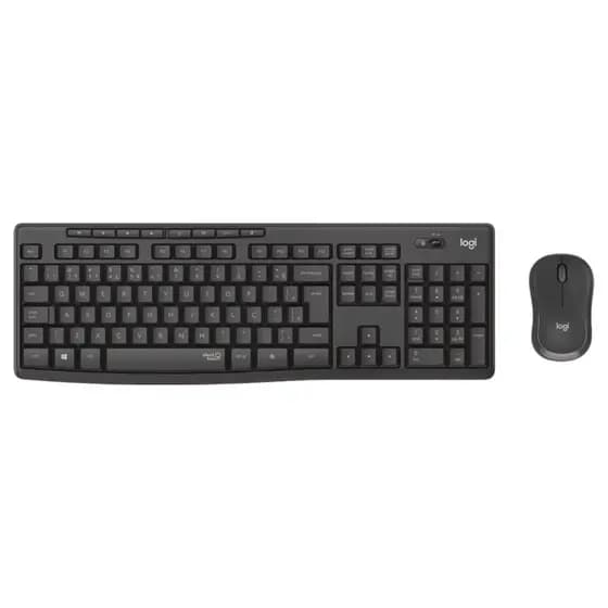 TECLADO E MOUSE SEM FIO LOGITECH MK295 USB GRAFITE