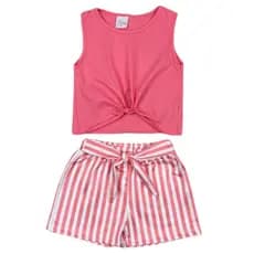 Conjunto regata de amarra com short com cinto