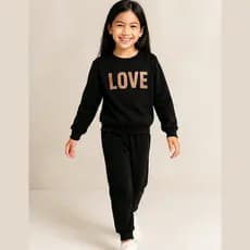Conjunto Fashion de Moletom Pelúcido com Aplique de Pelo na Cintura e Punhos em Ribana - Perfeito para o Dia a Dia!