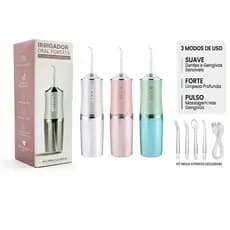 Irrigador Recarregável 220ml USB Higiene Portátil Jato D`água 3 Modos  - Promoção