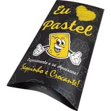 50 Embalagem Caixa Pastel Delivery M Viagem Amo Pastel Arte