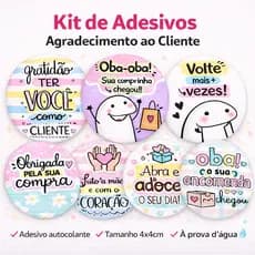 Adesivos Etiquetas Agradecimento Obrigada Cliente Autocolante 4x4