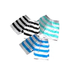 Kt3 Bermudas Masculinas  Mauricinho Shorts Seca Rápido  Surf Estampada Praia Tactel Masculina Adulto listras grossas