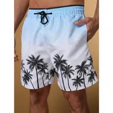 Bermudas Masculinas  Shorts Surf Estampada Praia Tactel  Adulto  Shorts