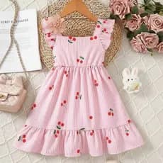 Vestido Infantil Estampado Verão Menina Luxo Festa Blogueirinha Roupa para Menina