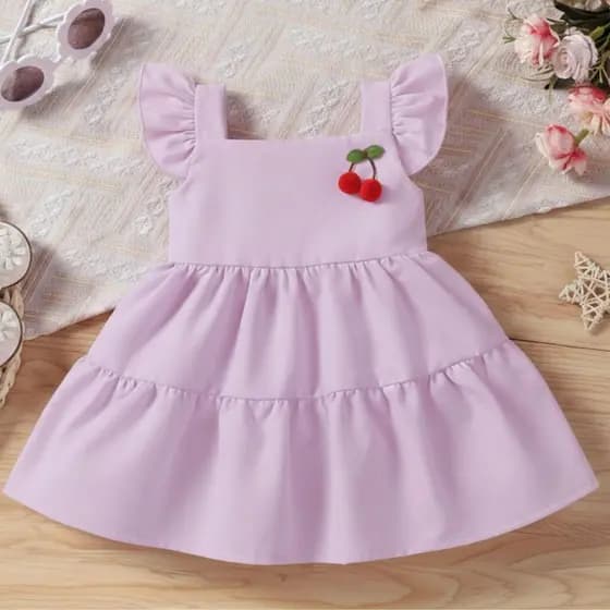 Vestido  Infantil Menina Criança Casual Festa Luxo Verão  2 a 4 Anos
