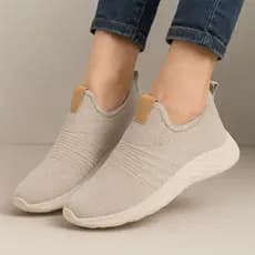 Tênis Feminino Casual Calce Fácil Leve Confortável Antiderrapante Alça Esportivo Caminhada Unissex