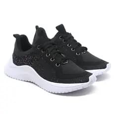 Tênis Feminino Casual macio Academia Confortável Caminhada Corrida Antiderrapante solado leve