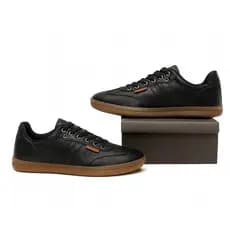 Tênis Feminino Casual Preto Cadarço Confortável Estilo Sapatenis Leve Sola alta Macia Antiderrapante