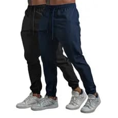 Kit 2 Calça Jogger Tactel com Elastano para Treino Esportiva Masculina