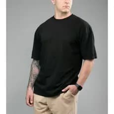 Camiseta  Streetwear Oversized Masculina Gola Alta fio 30.1 malha penteada - pronta entrega