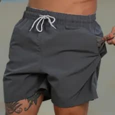 Short Verão 2026 Masculino Bermuda Microfibra Tactel Elastano Academia Treino Praia