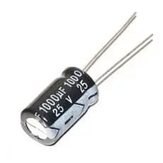 10 Pçs Capacitor Eletrolítico 1000uf 25v 1000 x 25 105ºC
