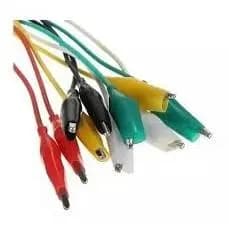 Garra Jacaré Cabo Eletrônica 10 Fios Colorido - Arduino [Cód. 527]
