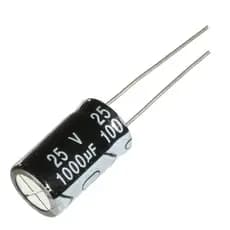 Capacitor 1000uf 25v * 105° * Kit Com 20 unidades
