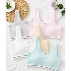 KIT 1 a 3 Tops de sutiã para adolescentes/meninas de 8 a 16 anos