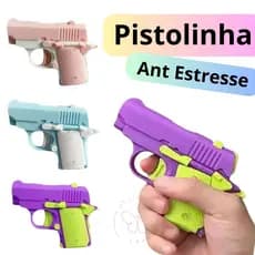 Arminha Pistolinha De Plástico Anti Estresse Divertida Fidget  Stress Antistresse Ante Anciedade