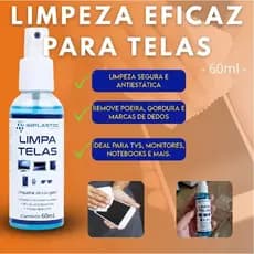 Limpa Tela Clean 60ml Implastec Celular Notebook TV Monitor