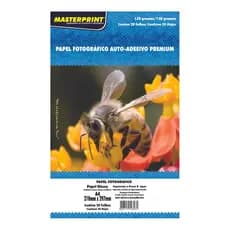 Papel Fotográfico Adesivo Premium A4 Glossy 130g - 20 Folhas