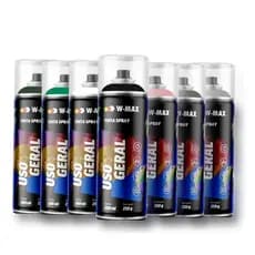 Tinta Spray 400ml - Uso Geral e Automotivo - W-max - Todas as cores!
