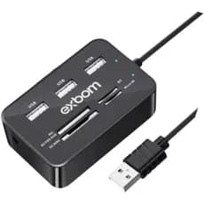 HUB 7 em 1 com 3 Portas USB 2.0 e Leitor de Cartão de Memória - Entradas MS/MS PRO DUO/SD/MMC/MICRO SD / M2 - BTZ