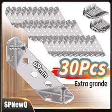 Kit 10/20/30pcs Conector Canto Aço Inoxidável Para Móveis Univers