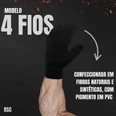 Luva EPI proteção manuseio de ferramentas/cargas indústria Certificada
