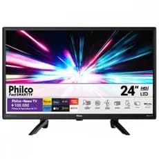 Smart TV 24 Philco Led Roku TV Dolby Audio Netflix e Globoplay