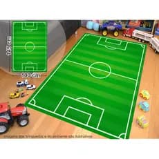 Tapete de lona Ilustrativo Grande Campo de Fuebol 100x145cm Playmat Tema TP08