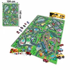 Tapete de lona Ilustrativo Grande Super Cidade 100x145cm Playmat Tema TP22