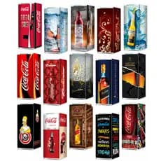 Adesivo Geladeira Frente Lados Envelopamento Whisky Cerveja Kombi Outros Temas FL5199